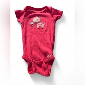 Gerber Bright Red Baby Onesie